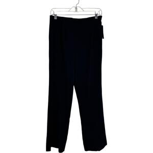 1601 Petites Paige Black Stretch Trouser Pants Side Zip Comfort Waist 10P NWT